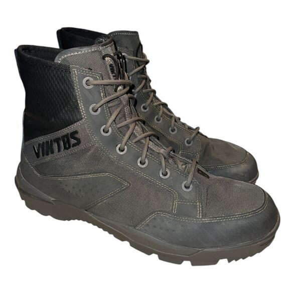 VIKTOS Tactical Johnny Combat Moto Military Waterproof Boots Mens Sz 13 Grey - Picture 1 of 12